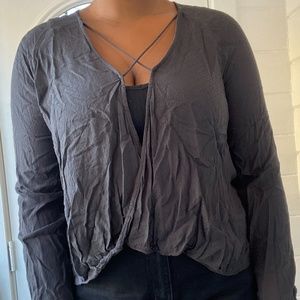 Urban Outfitters Strappy Low Cut Long Sleeve